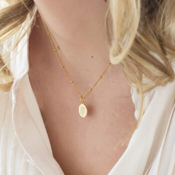 Ketting | Birthflower | Kies je maand | Rond GOUD