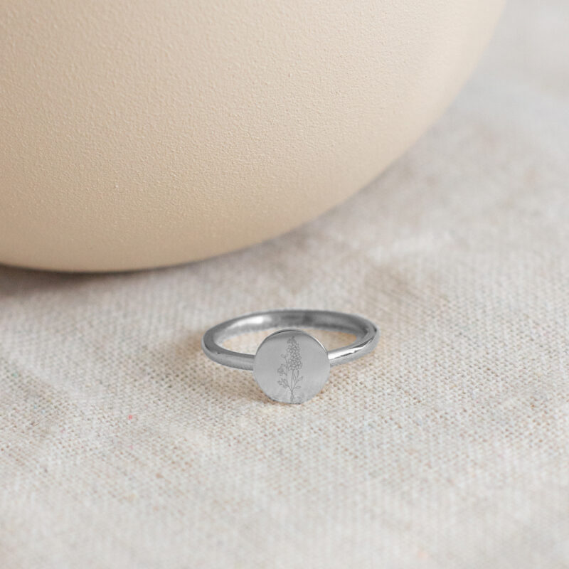 Ring | Birthflower | Kies je maand ZILVER - Afbeelding 2