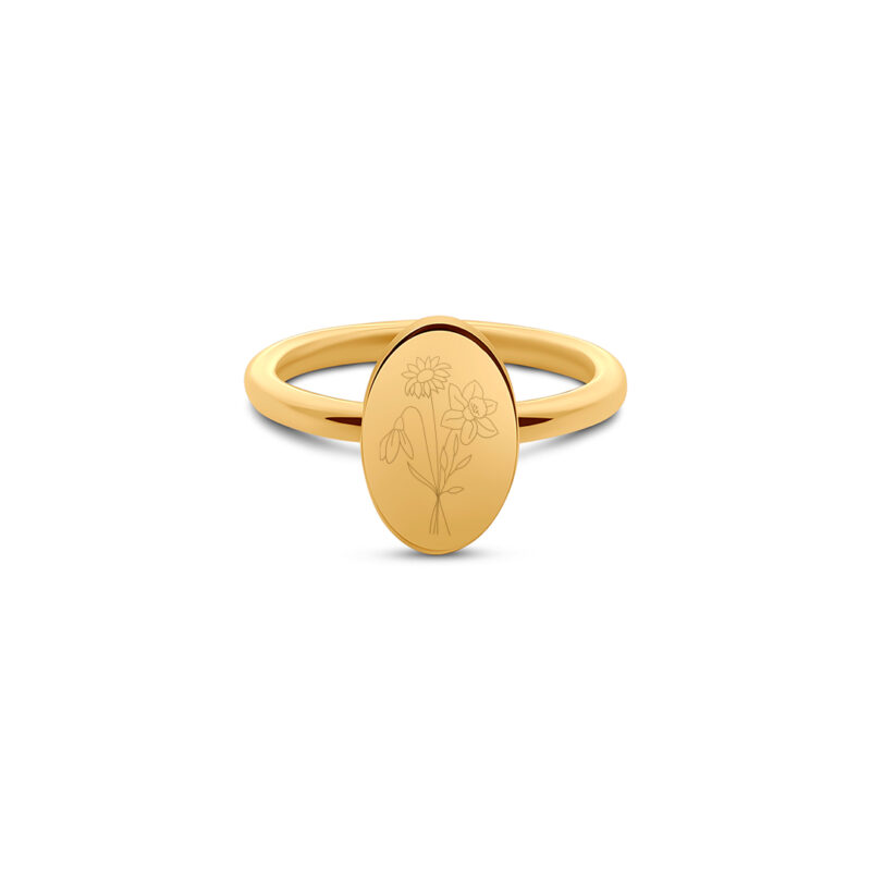 Ring | Bloemenboeket GOUD