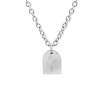 Ketting | Bloemenboeket | Floral Arc ZILVER