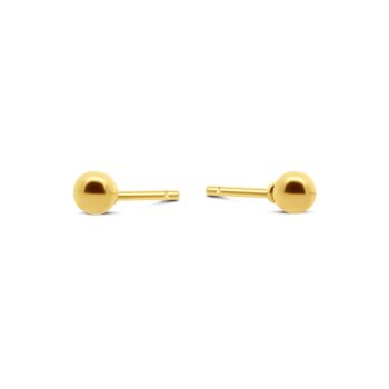 Oorbelknopjes | Rond 3 mm GOUD