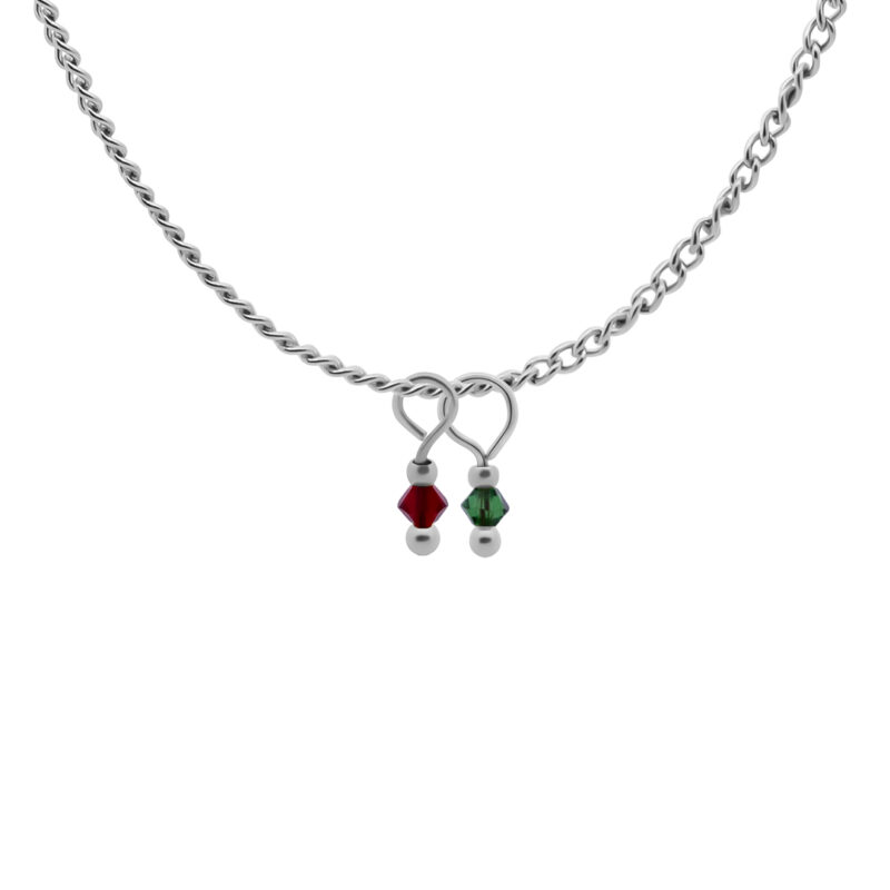 Ketting | Birthstone kies je maand ZILVER