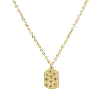 Ketting | Tag met sterren GOUD