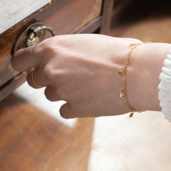 Armband | Alfabet kies je letters | 1-6 initialen GOUD