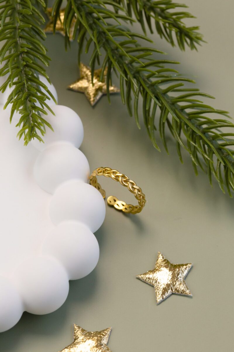 Ring | Adventskalender | Gourmet schakel GOUD - Afbeelding 2