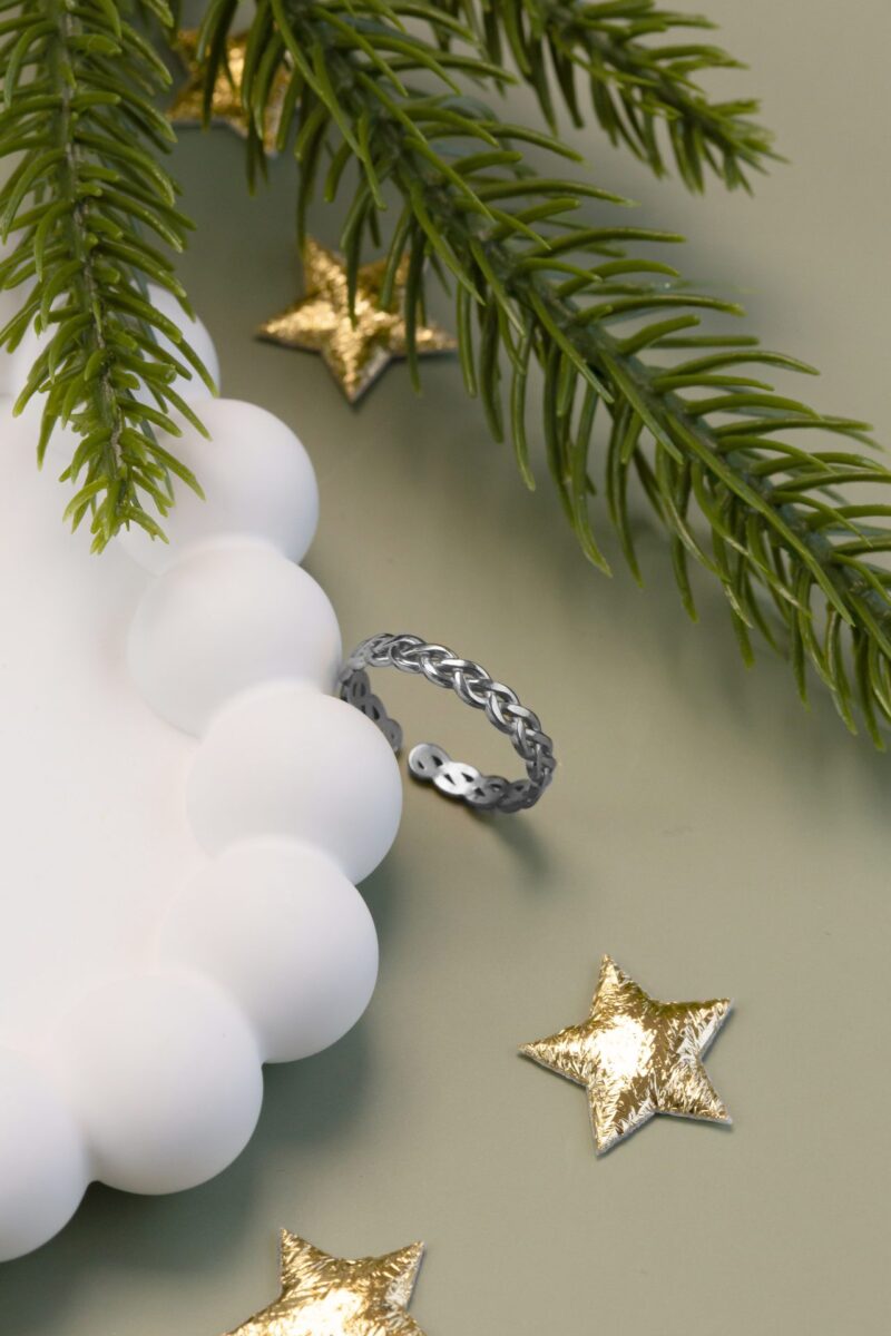 Ring | Adventskalender | Gourmet schakel ZILVER - Afbeelding 2