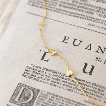 Armband | Geloof, hoop & liefde GOUD