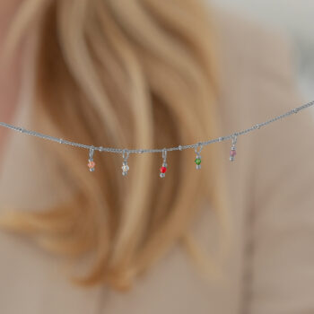 Ketting | Birthstone kies je maand ZILVER