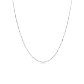 Ketting | Platte schakel | kies je maat ZILVER