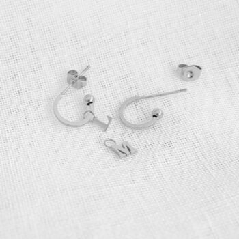 Oorbelhangers | Alfabet | Kies je letter ZILVER