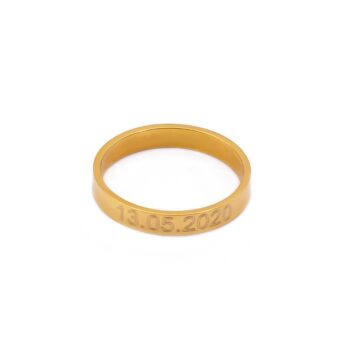 Ring | Eigen tekst 3mm GOUD