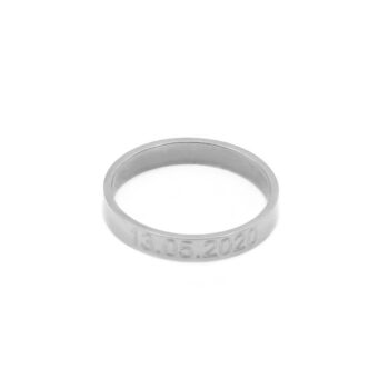 Ring | Eigen tekst 3mm ZILVER