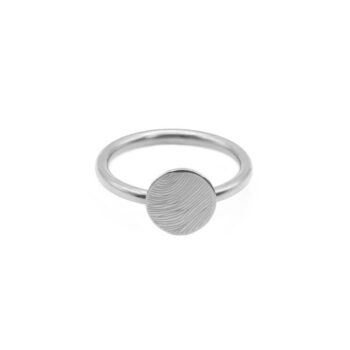 Ring | Vingerafdruk ZILVER