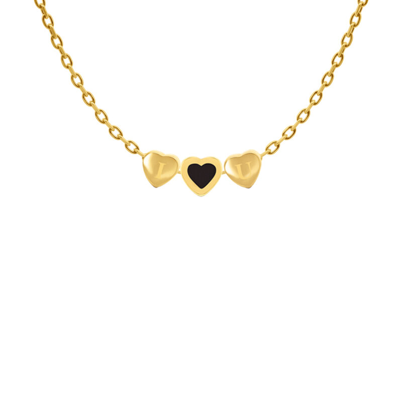 Ketting | Tiny heart | Kies je letter GOUD