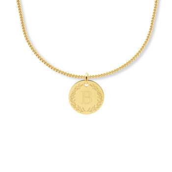 Ketting | Rond 1-6 initialen | 14K GOUD