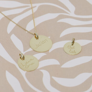 Losse bedel | Handwriting | Kies je bedel | 14K GOUD