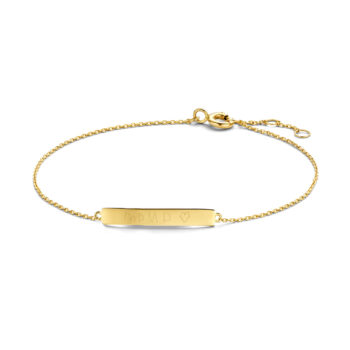 Armband | Bar handwriting | 14K GOUD