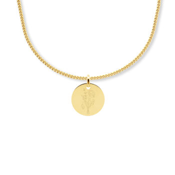 Ketting | Birthflower | Kies je maand | 14K GOUD