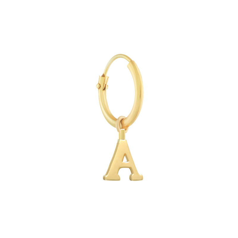 Oorbel | Alfabet | Kies je letter | 14K GOUD